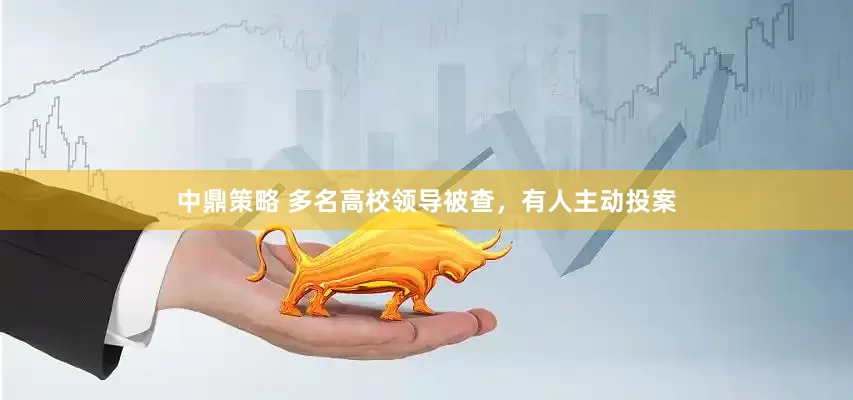中鼎策略 多名高校领导被查，有人主动投案