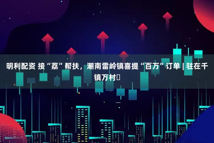 明利配资 接“荔”帮扶，潮南雷岭镇喜提“百万”订单 | 驻在千镇万村⑯